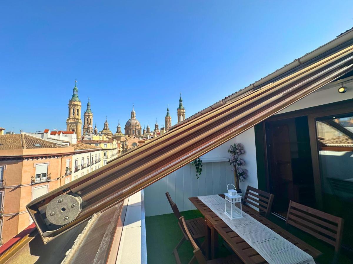 Dos Torres Atico - Solarium Privado En Calle Alfonso I Zaragoza Dış mekan fotoğraf